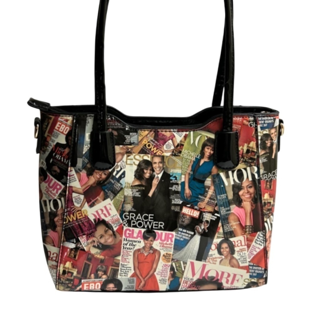 Michelle & Barack Obama on Magazine Covers  Bag